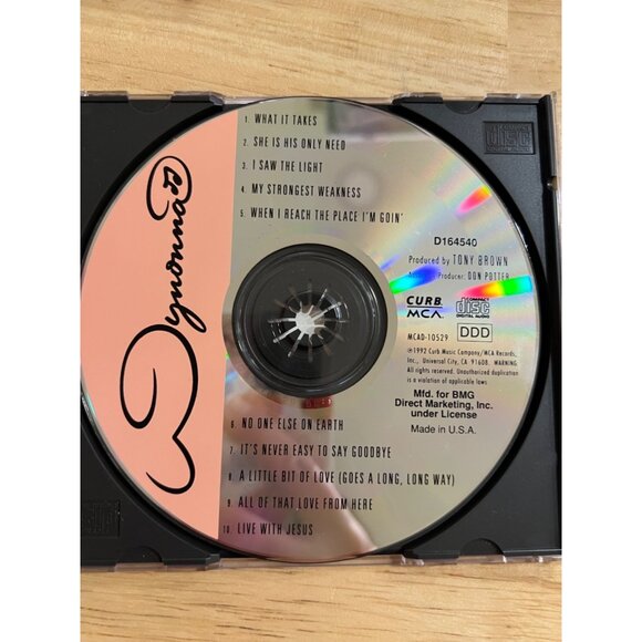 Wynonna "What It Takes" CD Album Country Music 1987 Club MCA Records - Picture 2 of 3